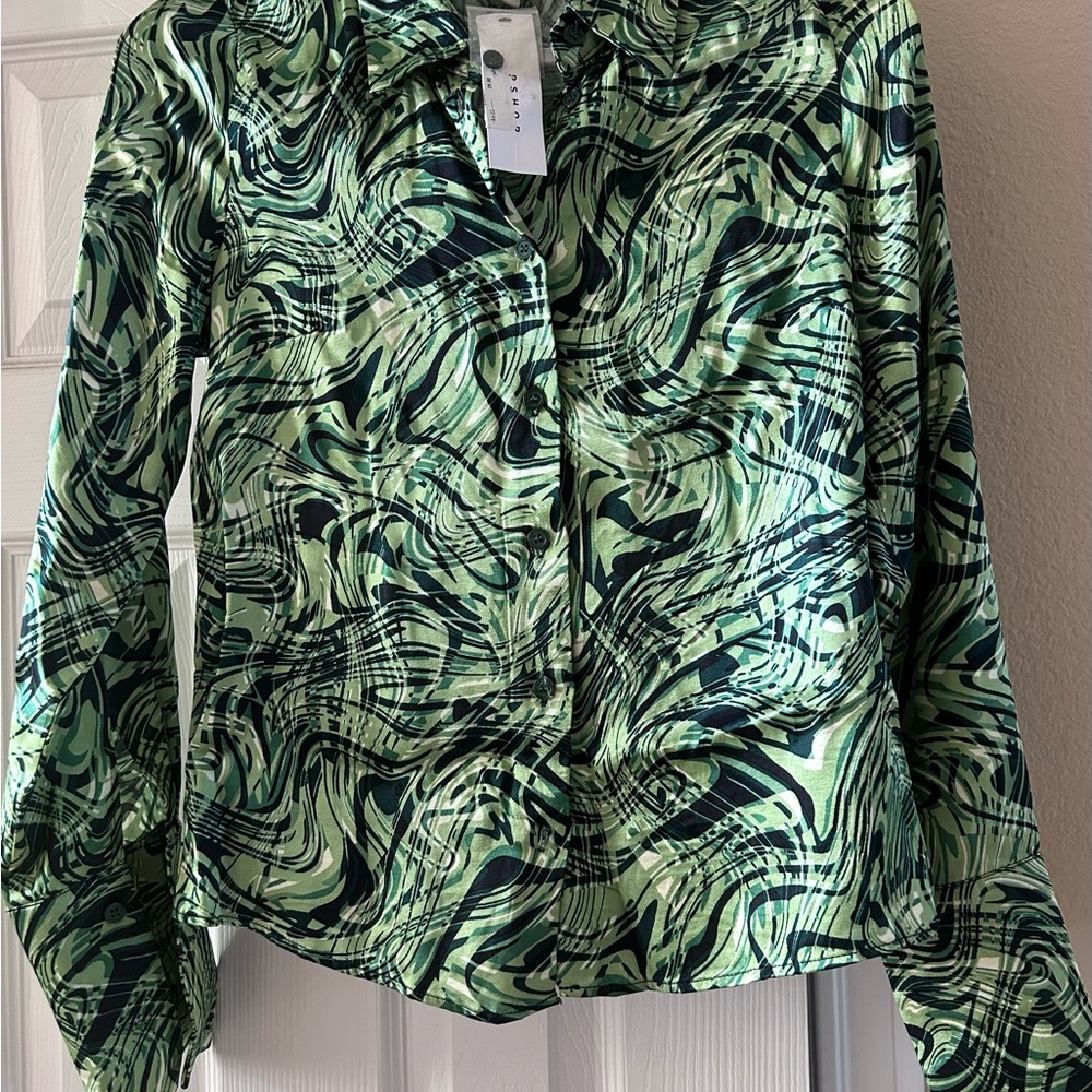 Top shop blouse, US Size 4, 100% Viscose